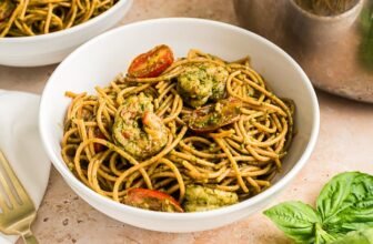 Pesto Shrimp Pasta (Simple 15 Minute Dinner)