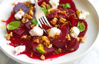 Roasted Beet Salad Recipe with Goat Cheese